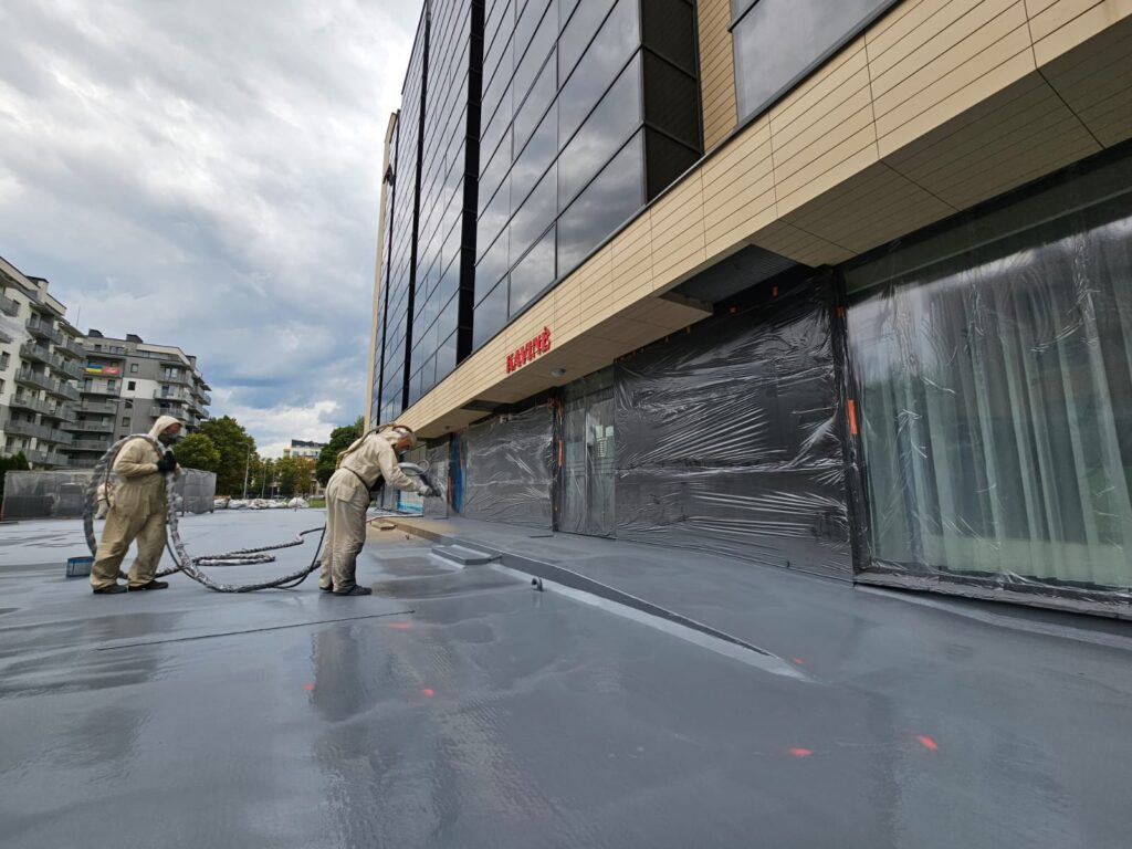 polyurea application parking deck